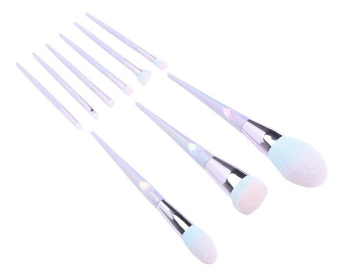 Set De Maquillaje Profesional De 9 Pinceles De Belleza Color