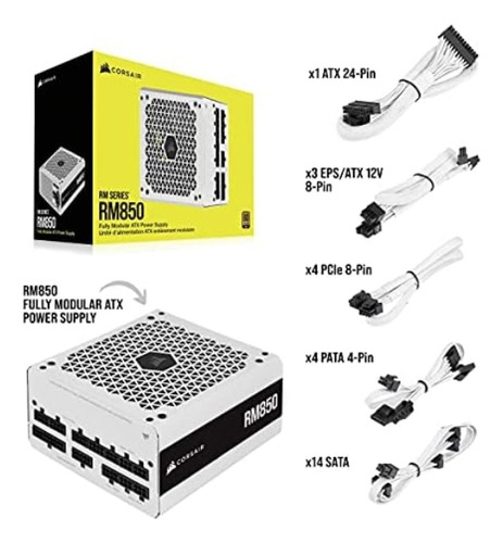 Corsair Rm Series (2021), Blanco, Rm850, 850 Vatios, Certifi