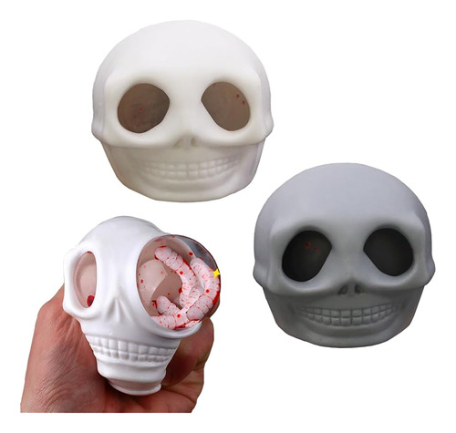 2pack Skull Monster Gothic Fidget Toyskull Squeeze Toy For H