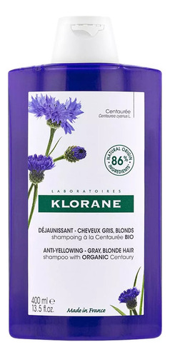 Klorane Shampoo Centáurea Cabellos Blancos Canosos 400ml