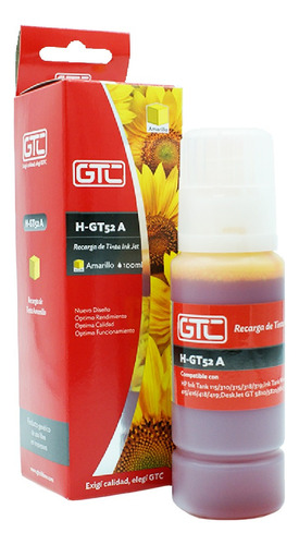 Tinta Alternativa Gtc Para Hp T52 5810/5820 Negro 70ml