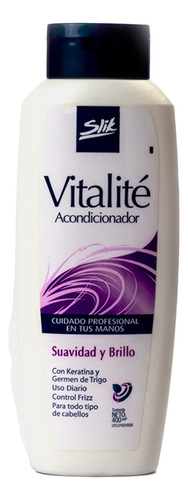 Acondicionador Suavidad Y Brillo Vitalité Slik 400gr