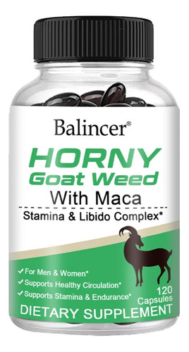 Horny Goat Weed + Maca 120 Cap.