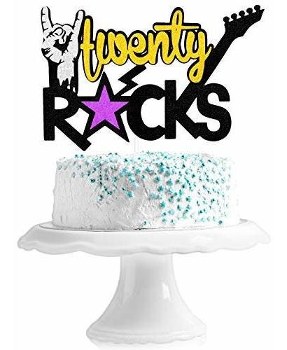 Decoración Para Tarta De Cumpleaños De Veinte Rocas - Rock A | MercadoLibre