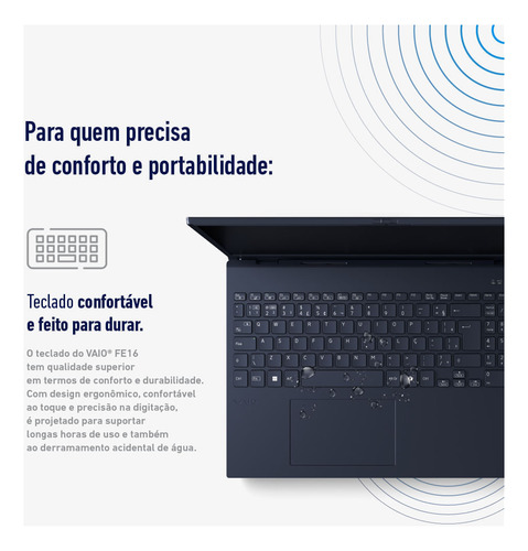 Notebook Vaio Fe16 Ryzen 5-5625u Linux 16gb 512gb Wuxga 16