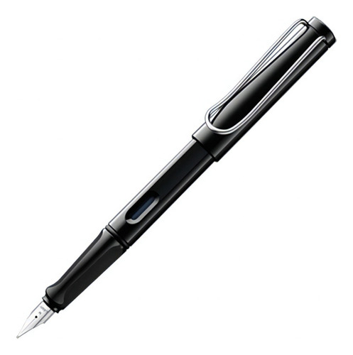 Lapicera Lamy Pluma Safari Negro Color de la tinta Azul