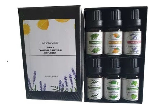 Kit Aceites Esenciales Set De 6 Esencias Humificador Aromas