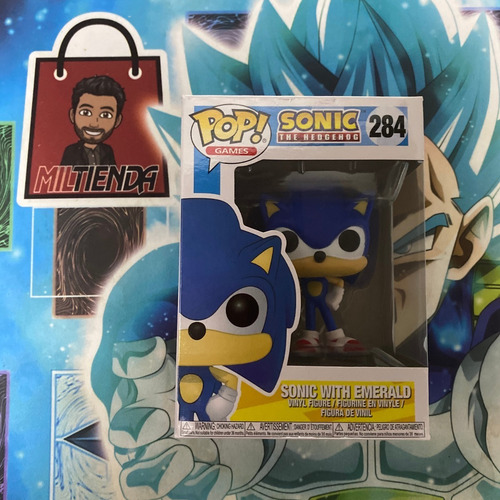 Funko Pop Sonic With Emerald #284 - Miltienda - The Hedgehog