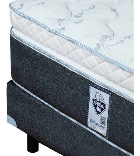 Set De Colchón Con Box Matrimonial Spring Air Gibson Sp Color Gris