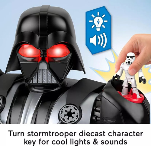 Darth Vader Bot Star Wars Sonidos Luces Imaginext 68 Cms !