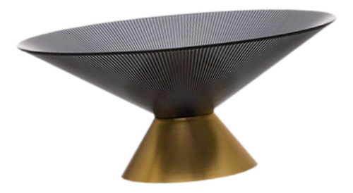 Pedestal Decorativo Tazón De Fruta Soporte De Frutas M Gris