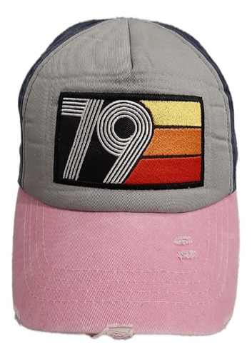 Imagen 2 de 6 de Gorras Cap Vintage 79 Gastada Trucker Parche Bordado Premiun