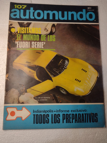 Revista Automundo  Nº107 23 De Mayo 1967   