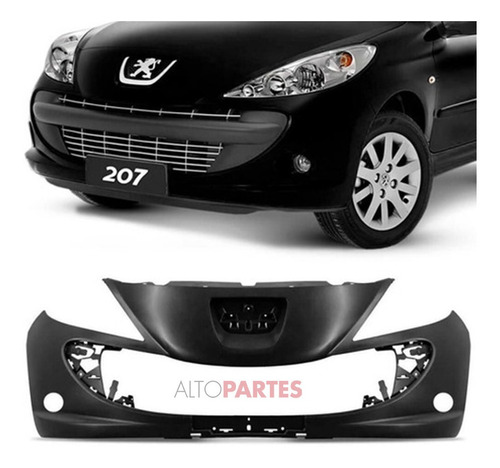 Paragolpe Delantero Peugeot 207 Con Agujero Para Faros