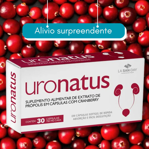 Kit C3 Uronatus Suplementos Trato Urinário - La San Day Sem Sabor