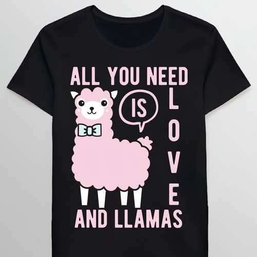 Remera All You Need Is Love And Llamas 72012055