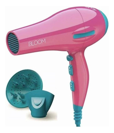 Secador de pelo Gama Italy Bloom Ceramic Ion 2000 W, color rosa,