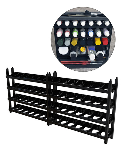 Estante De Pintura Modular Para Aerógrafo, 5 Capas