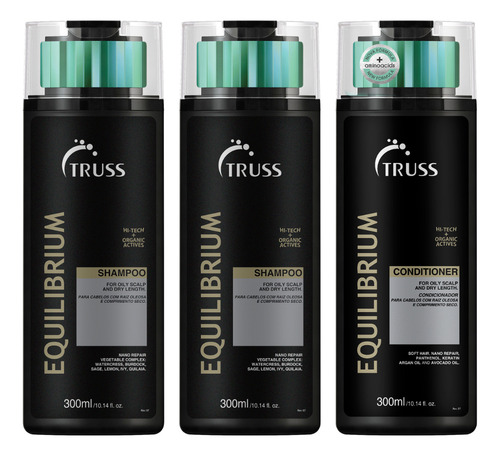 Kit Truss Equilibrium 2 Shampoo + 1 Condicionador 300ml