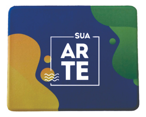 500pç Mouse Pad 22x17 2mm Básico Personalizado Com Sua Logo Branco