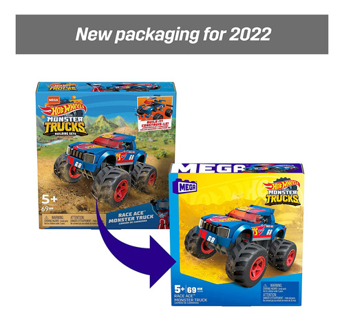 Hot Wheels Mega Race Ace - Juego De Construcción De Camión M