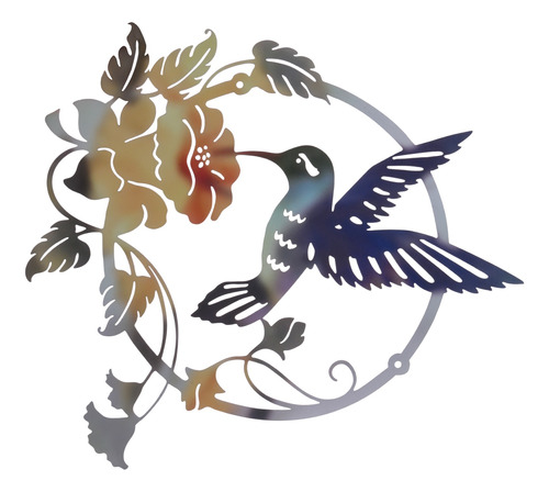 Arte De Hierro, Diseño De Pájaro, Decoración De Pared Para J