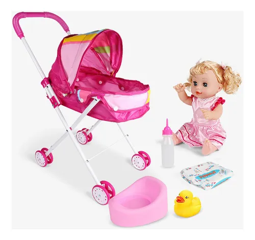 New Niña Muñeca Cochecito Niños Juego De Imaginación Juguete