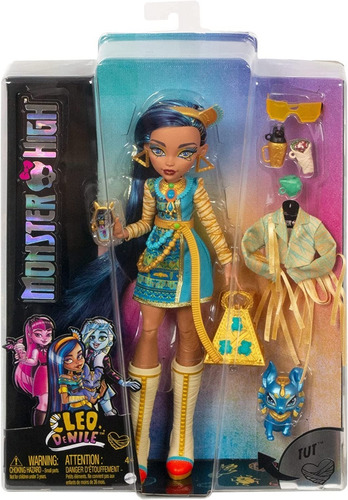 Monster High Muñeca Cleo De Nilo 27 Cm Accesorios 2022