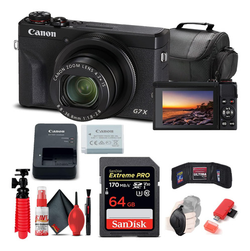 Cámara Canon Powershot G7 X Mark Iii + Accesorios Renovados