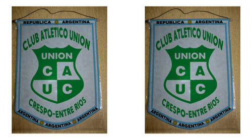 Banderin Grande 40cm Club Union Crespo Entre Rios