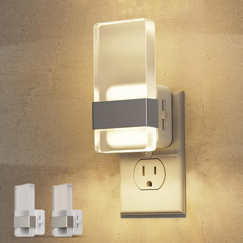 Luz Nocturna Enchufable Para Pared Con Sensor De Anochecer Y