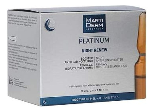 Martiderm Night Renew Platinum | 30amp | Refuerzo Antienveje
