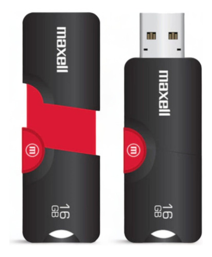 Memoria Usb Maxell Con Capacidad De 16gb De Almacenamiento