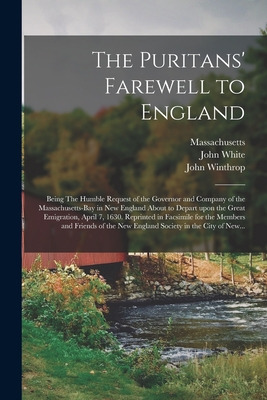 Libro The Puritans' Farewell To England; Being The Humble...