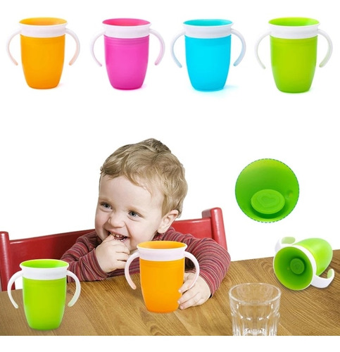 Vaso / Taza Mágica 360° Antiderrame Para Bebés Y Niños