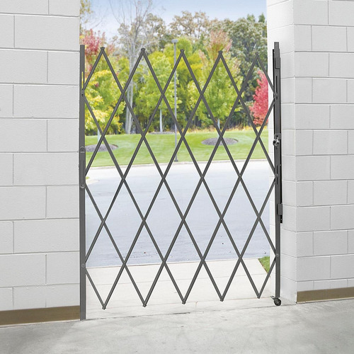 Puerta De Seguridad Plegable - 1.5-1.8m X 213 Cm - Uline