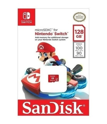 Memoria Sandisk Original Micro Sdxc Nintendo Switch 128gb