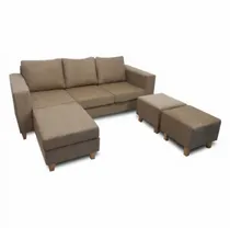 Comprar Sillon Tres Cuerpo Mas Puff Living Clasico Premium Económico