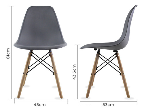 Set De Comedor Contempo Roble 4 Sillas Oslo Mundo In