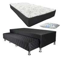 Comprar Cama Auxilar Sommier  Marinera De 1 Plaza Colchon Espuma 