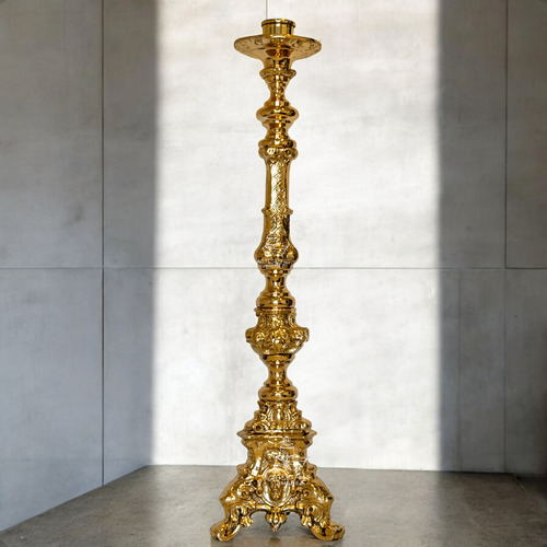 Candelero O Candelabro Barroco De 80 Cm De Bronce (1 Pieza)