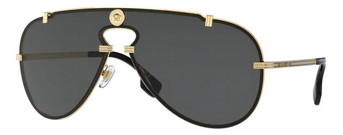 Lentes Sol Versace Ve2243 Iconic Medusa Shield Pilot 140mm