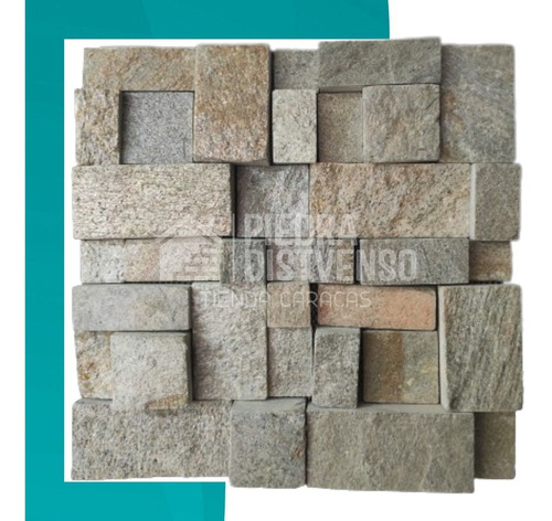 Piedra Para Paredes Mosaicos 3d - Revestimiento Pared M03d2g