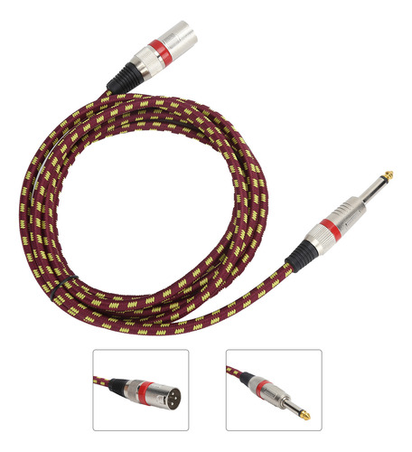 Cable De Señal Balanceado Jorindo Xlr A 1/4 De Pulgada Y 6,3