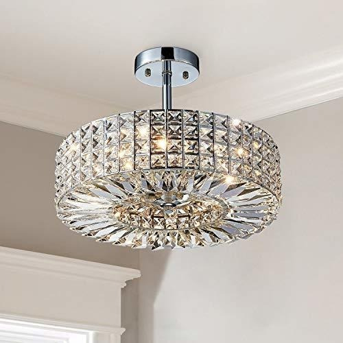 Saint Mossi Modern Crystal Semi Empotrado Con 5 Luces, ...