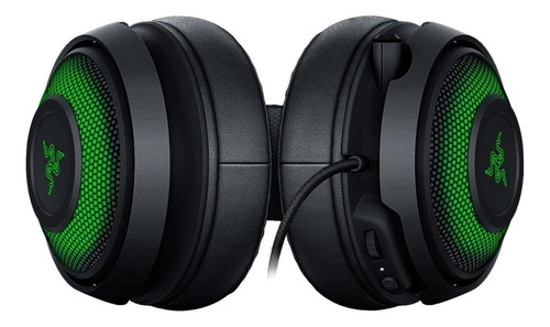 Imagen 3 de 3 de Audífonos gamer Razer Kraken Ultimate negro con luz rgb LED