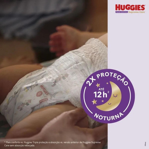 Fraldas Huggies Supreme Care Hiper G Com 58 Unidades