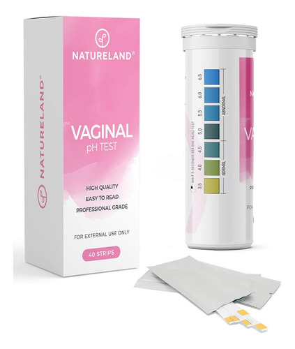 Natureland Tiras De Prueba De Ph De Salud Vaginal, Prueba De