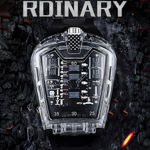Relojes De Cuarzo Impermeables De Moda Kimsdun Para Hombre Color de la correa Negro