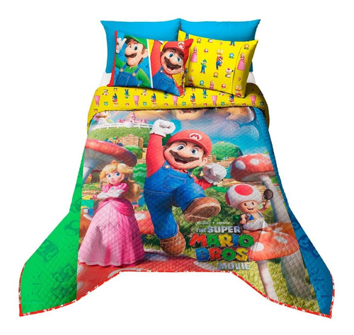 Edrecolcha Matrimonial Super Mario Bros Providencia Color Colores